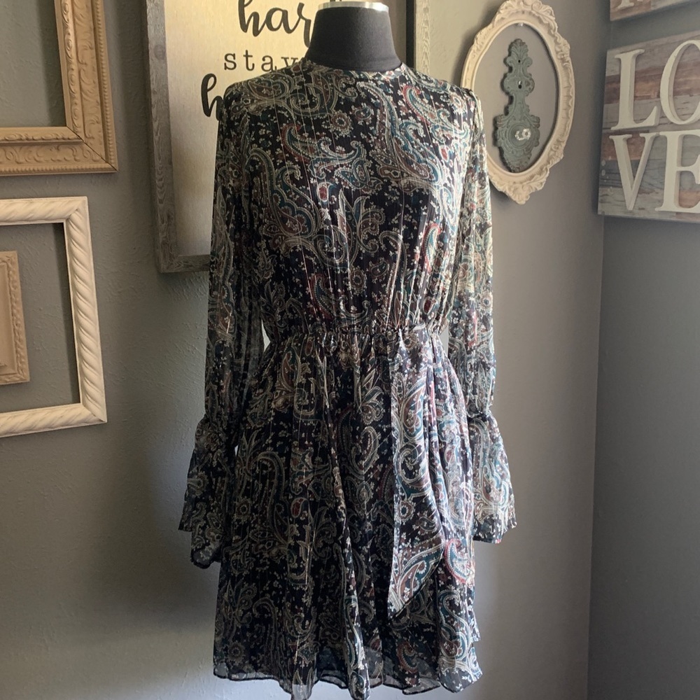 Joie Manning Long Sleeve Dress Size Small - Picture 2 of 6